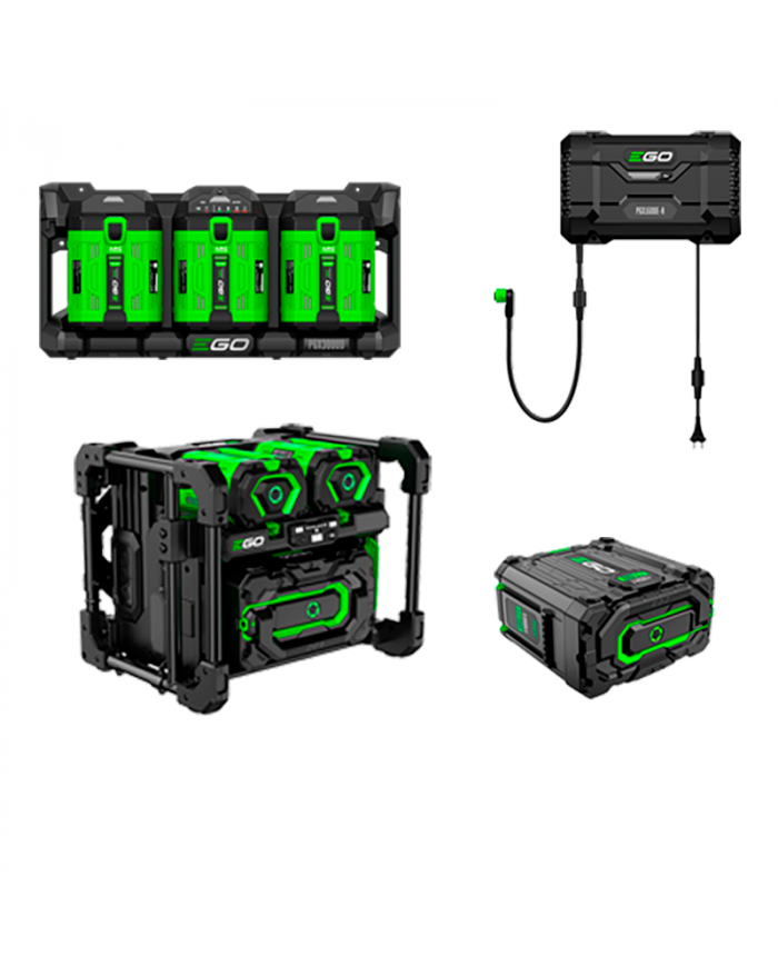 PGX1602E-H (Central PGX1600E-H + Plataforma 3 portas PGX3000D+ Acumulador energia PGX1400PB + Bateria de 40Ah HC2240T